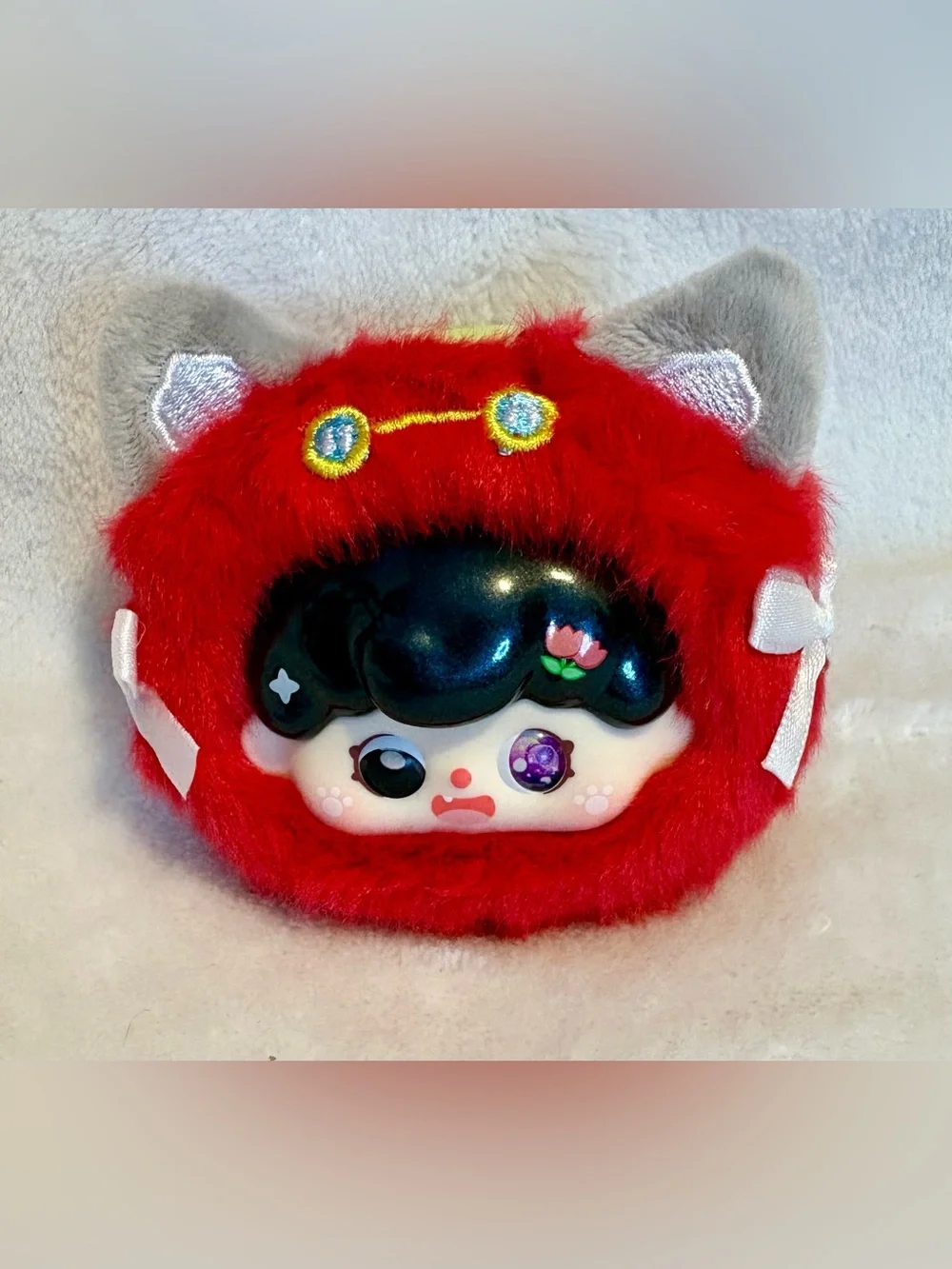 Mun Mun Little Red Riding Hood Fairy Tale Bedtime Stories Stuffed Keychain